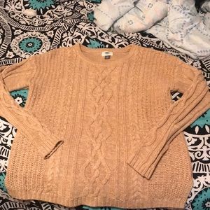 Tan Cable Knit Sweater